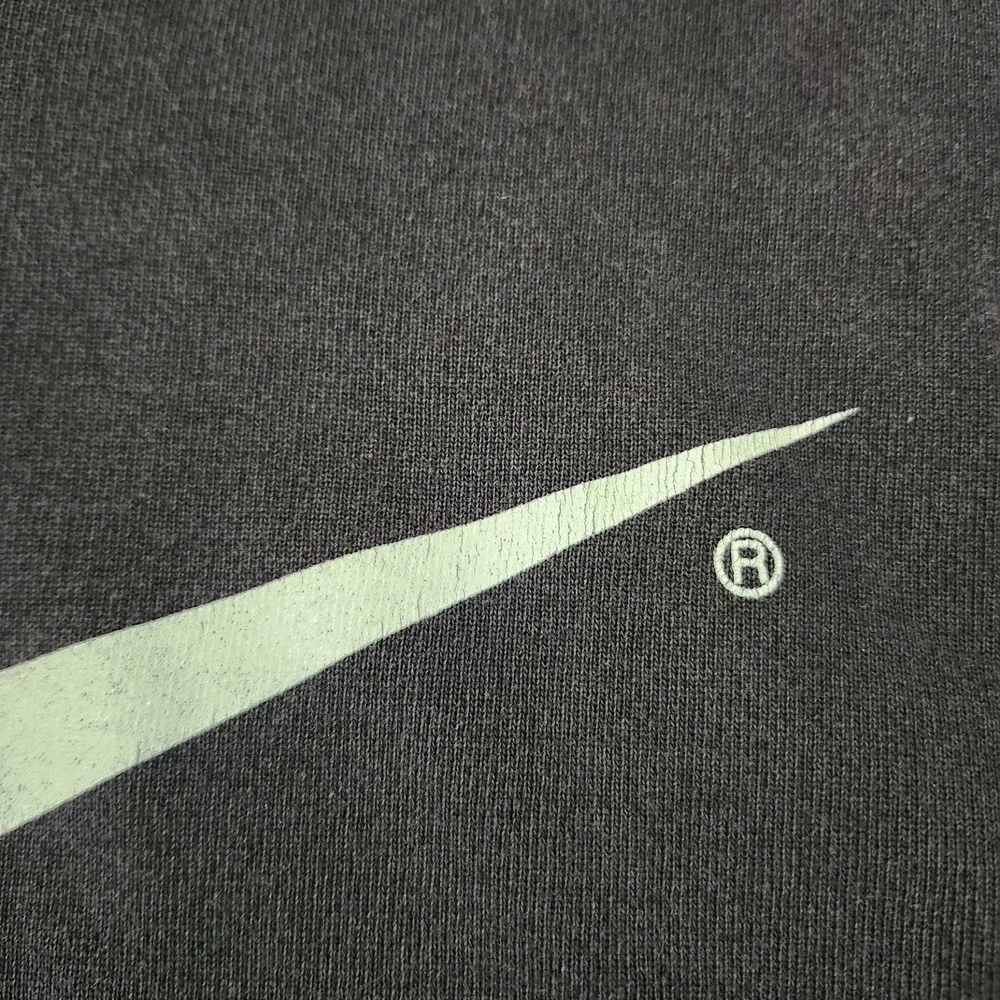 VTG 90s White Tag Nike Hoodie Big Logo Black Size XL